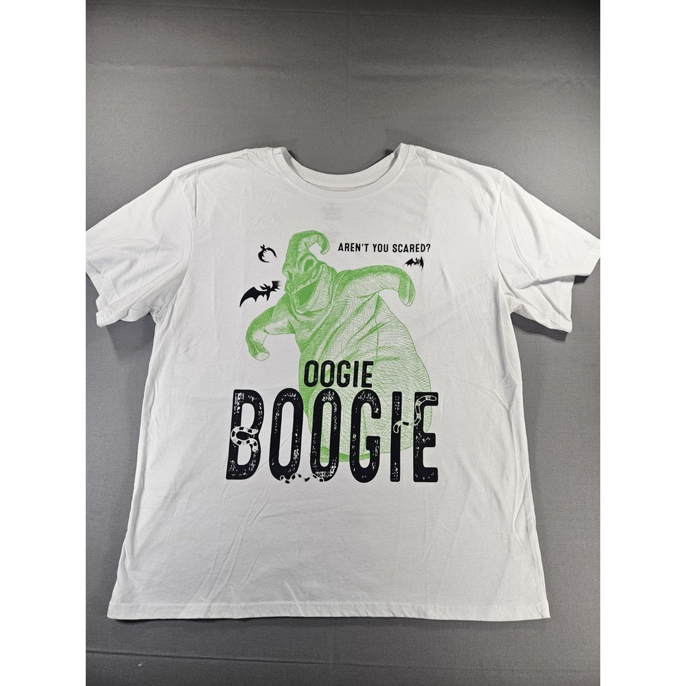 Disney Nightmare Before Christmas Oogie Boogie TShirt XL White Halloween Graphic